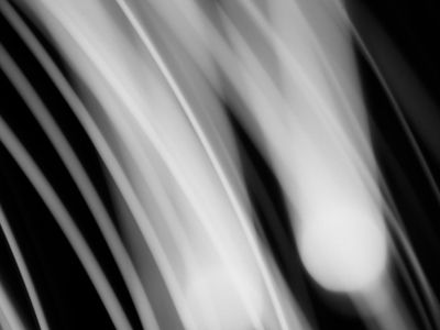 Abstract lines representing visual movement